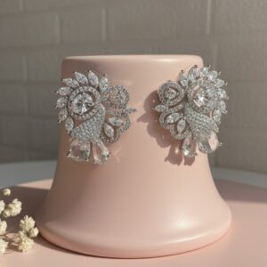 Aurora Bloom Diamond Stud Earringss