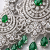 emerald grace chandelier earrings