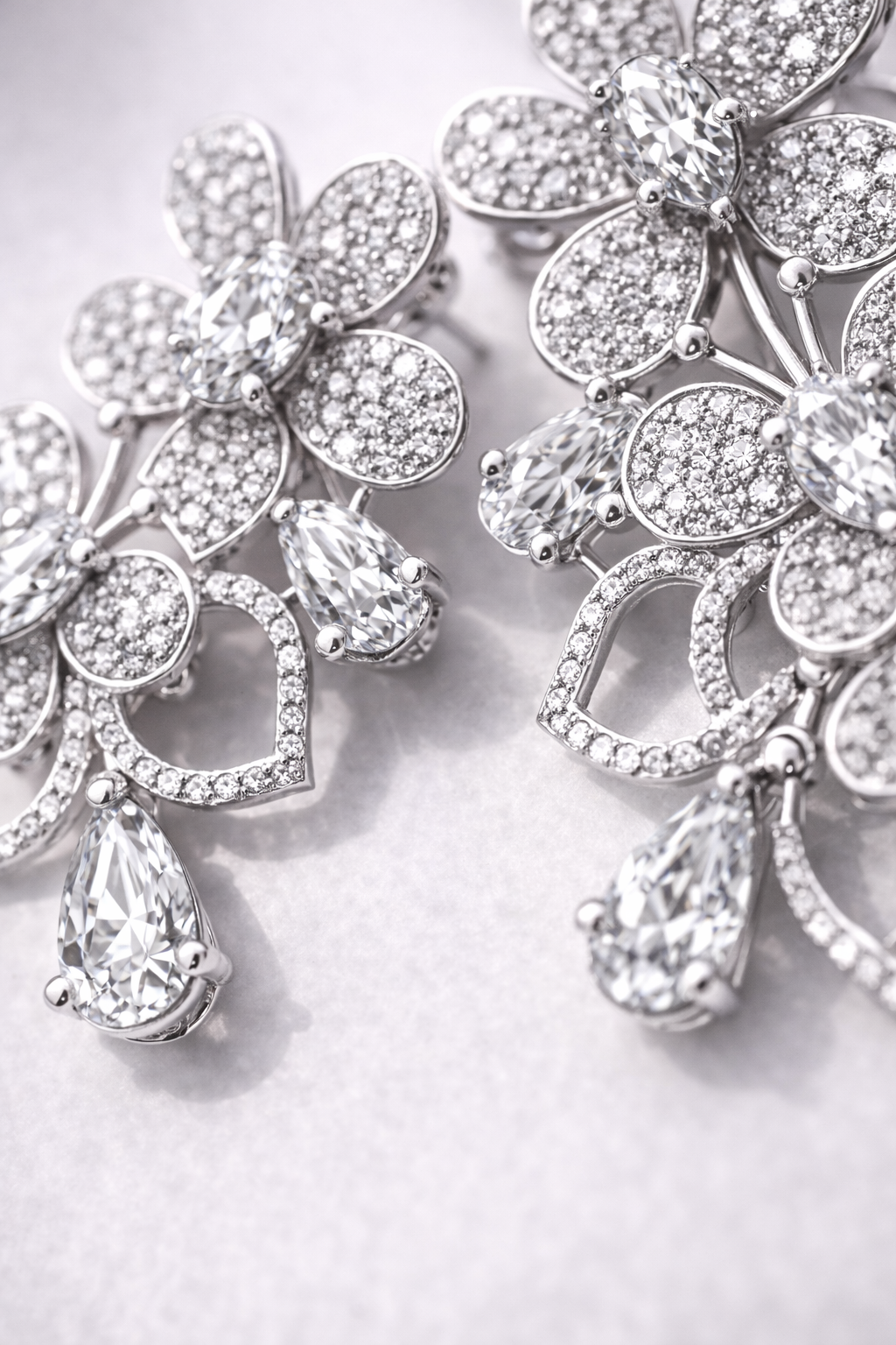 floral sparkle crystal stud earrings floral sparkle crystal stud earrings