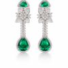 verde fleur royale drop earrings