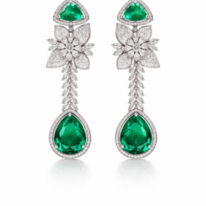 verde fleur royale drop earrings