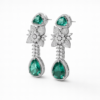 verde fleur royale drop earrings