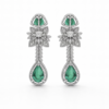 verde fleur royale drop earrings