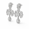 vintage inspired diamond style drop earrings
