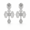 vintage inspired diamond style drop earrings