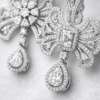 vintage inspired diamond style drop earrings