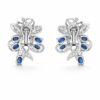 noir papillon diamond stud earrings