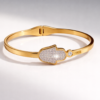 golden aura crystal bangle