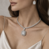crystal royale pendant necklace set