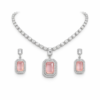 blush elegance pendant necklace set