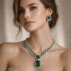 emerald grace necklace set