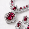 ruby royale statement necklace set