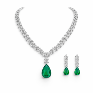 emerald grace necklace set