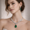 emerald grace necklace set