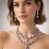 royal azure crystal necklace set royal azure crystal necklace set
