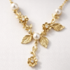 floral vine pearl necklace