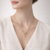 floral vine pearl necklace