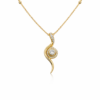 serpentine grace gold necklace