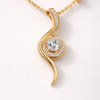 serpentine grace gold necklace