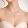 serpentine grace gold necklace