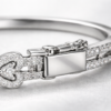 eternal hearts diamond bangle