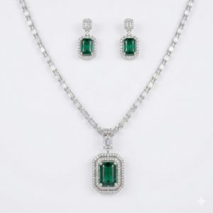 regal emerald radiance necklace set