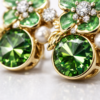 Émera floral stud earrings