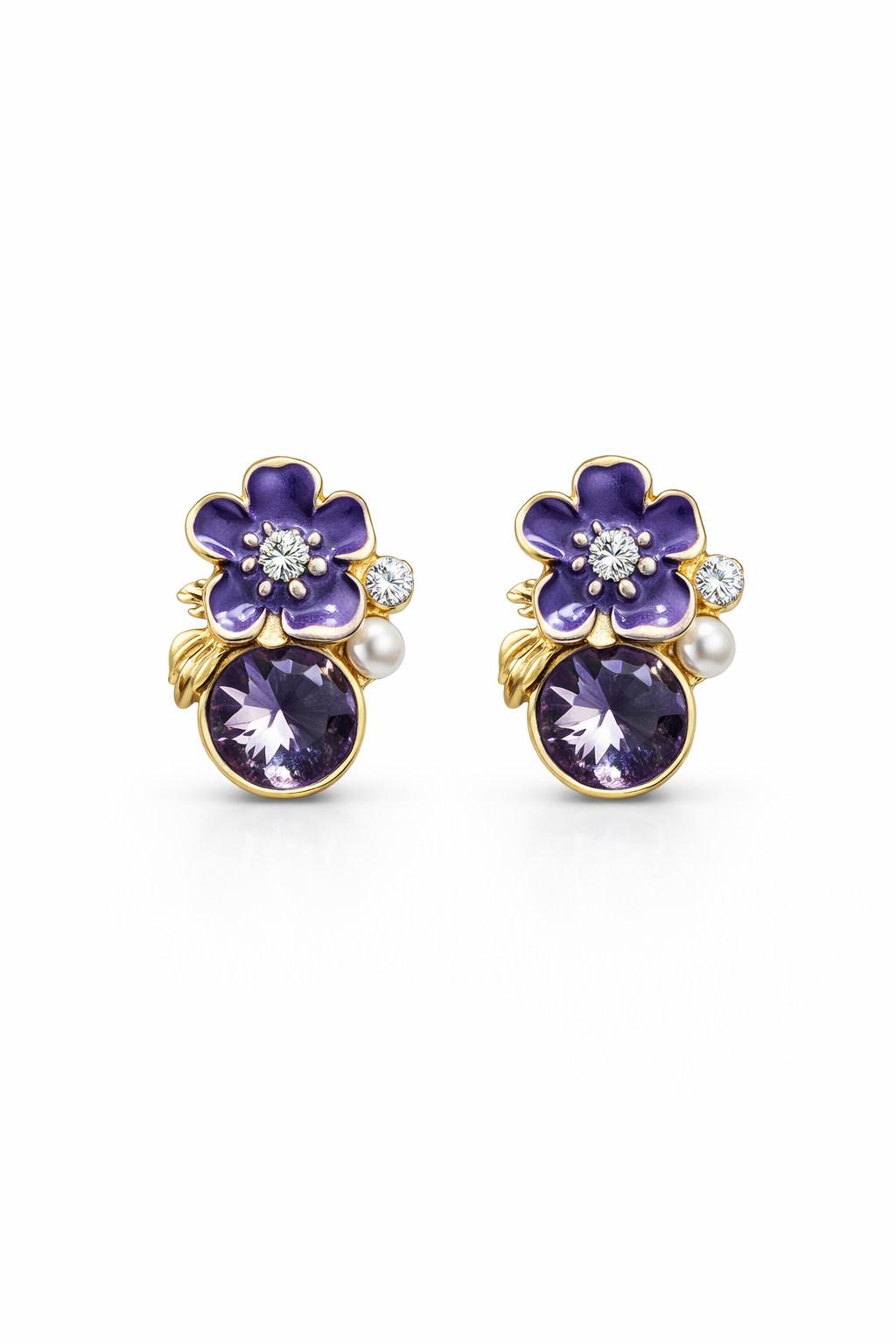 violette bloom stud earrings violette bloom stud earrings