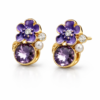 violette bloom stud earrings