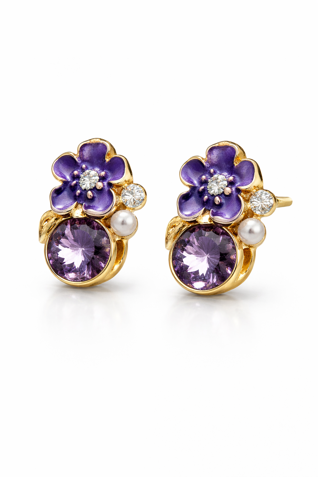 violette bloom stud earrings violette bloom stud earrings