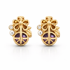 violette bloom stud earrings