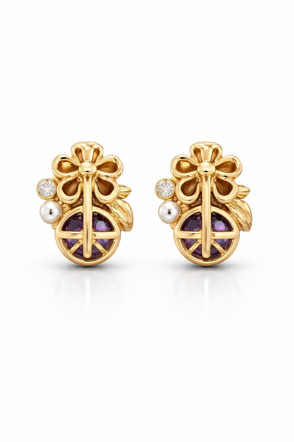 violette bloom stud earrings violette bloom stud earrings
