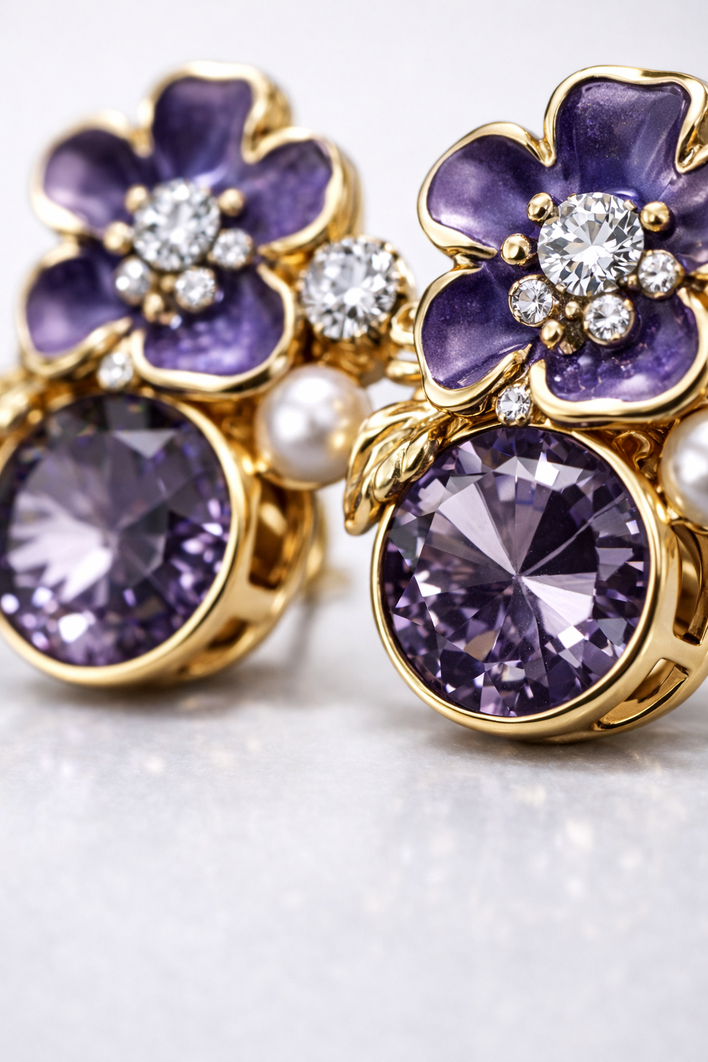 violette bloom stud earrings violette bloom stud earrings