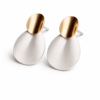 aura sculpt drop earrings