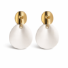 aura sculpt drop earrings