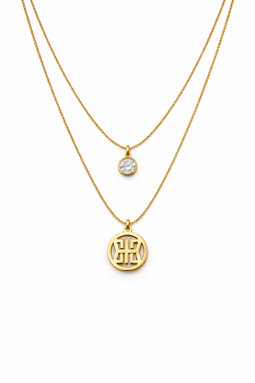 aurelle layered pendant necklace