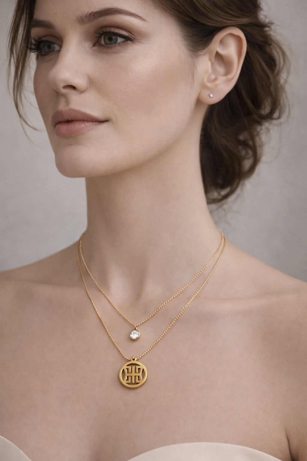 aurelle layered pendant necklace