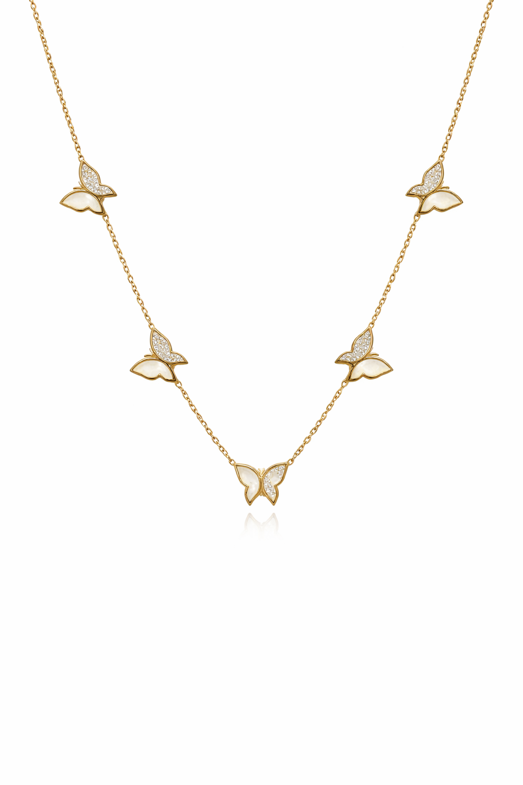 papillon lumière station necklace