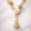 lyséa fleur drop necklace