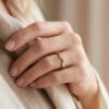 intertwined triple band diamond ring