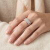 intertwined triple band diamond ring