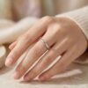 intertwined triple band diamond ring
