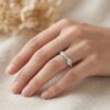 intertwined triple band diamond ring