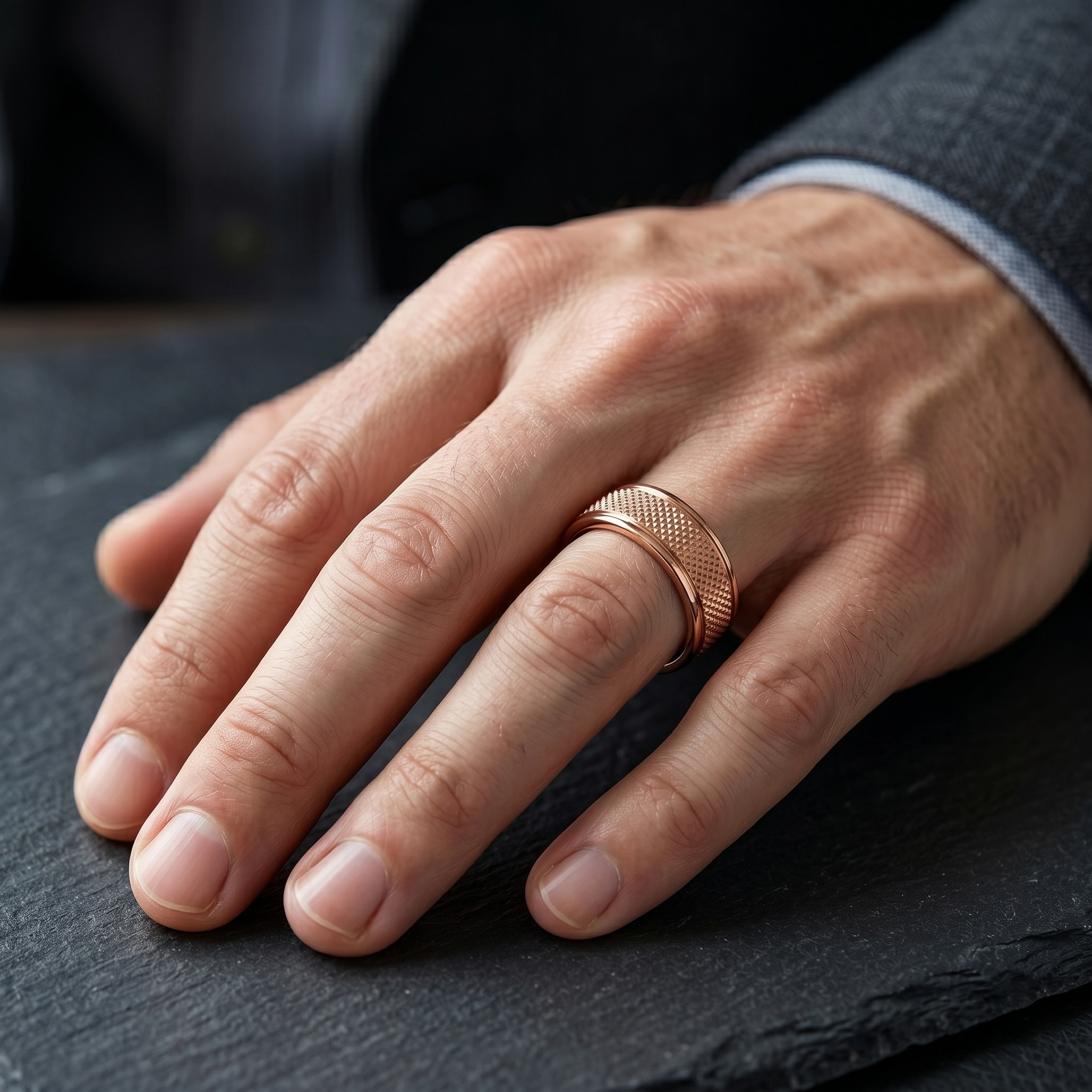 intertwined triple band diamond ring