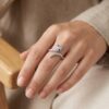 intertwined triple band diamond ring intertwined triple band diamond ring