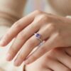 intertwined triple band diamond ring