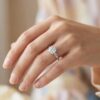intertwined triple band diamond ring