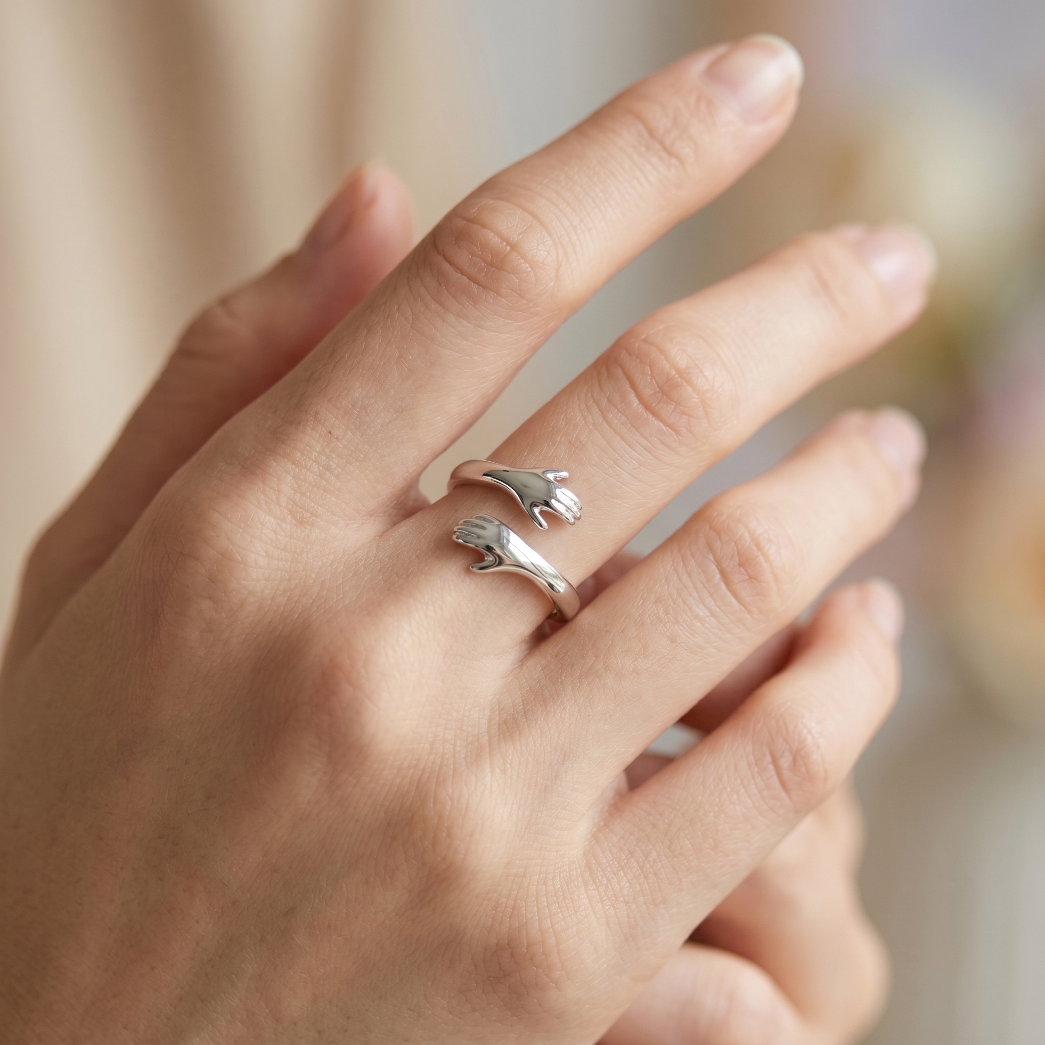 intertwined triple band diamond ring