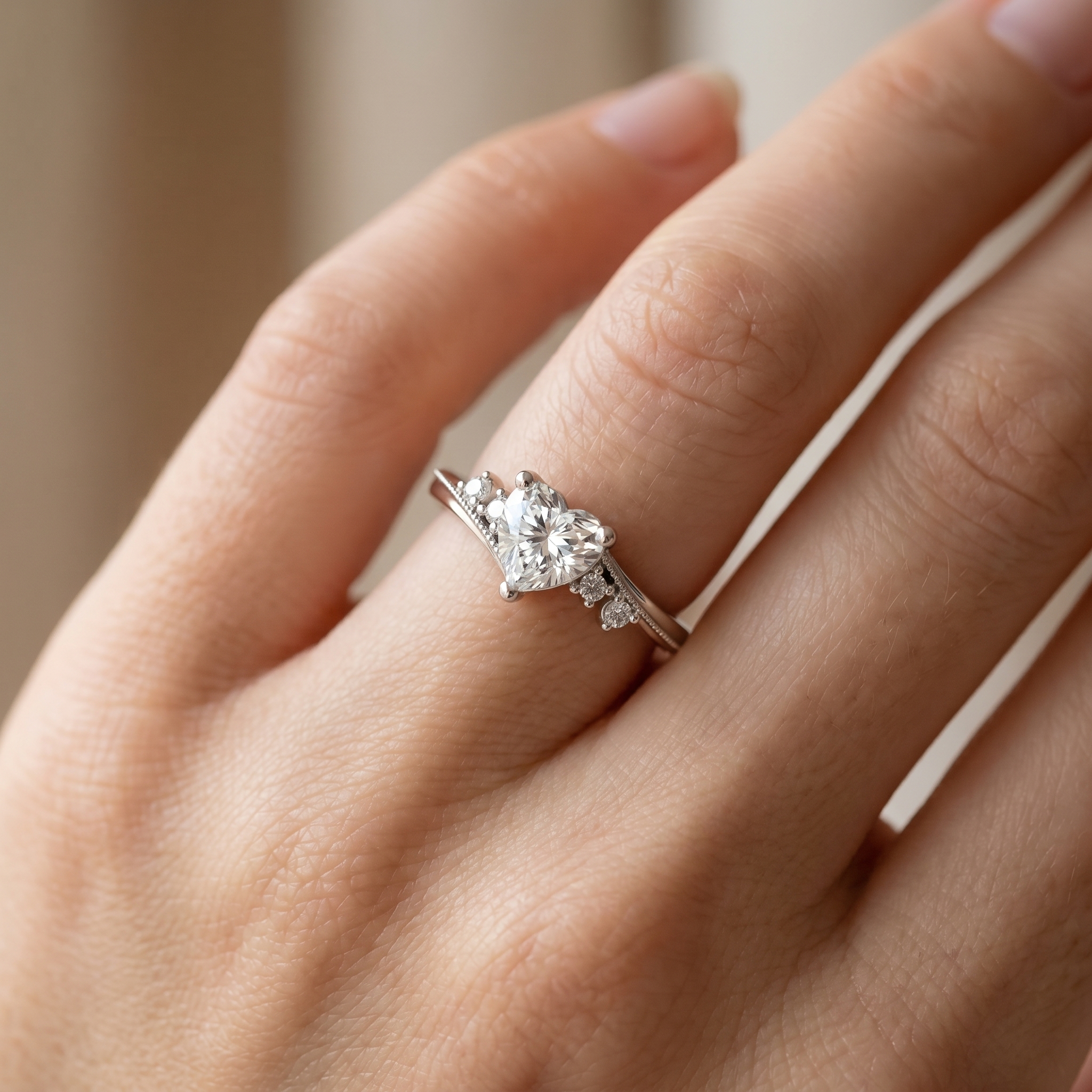 intertwined triple band diamond ring