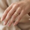 intertwined triple band diamond ring